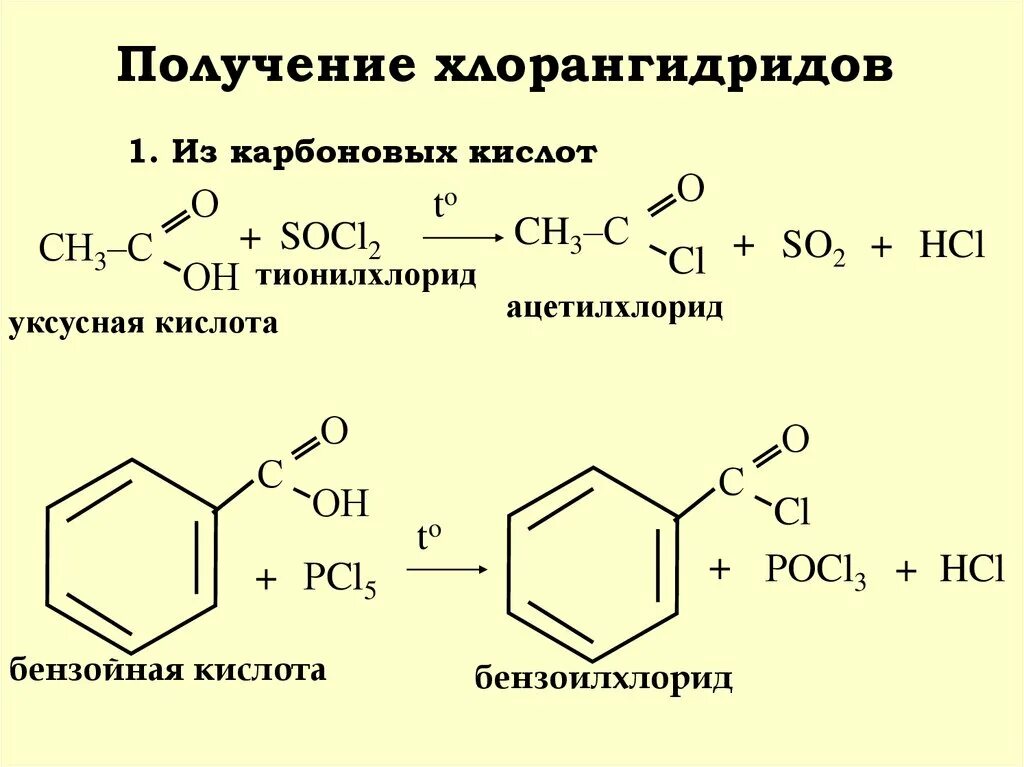 Бензойная кислота socl2. Хлорангидрид бензойной кислоты. Схема получение бензойной кислоты. Схема реакции получения хлорангидрида.