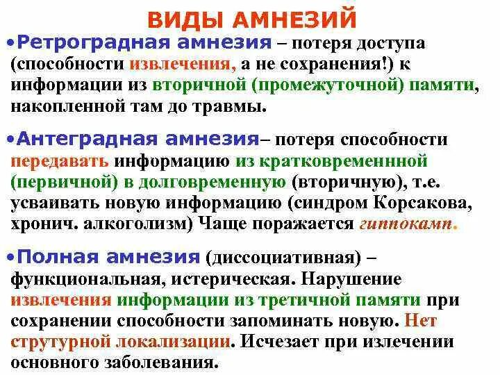 Лечение амнезии. Виды амнезии. Виды амнезии ретроградная. Амнезия классификация. Амнезия физиология.