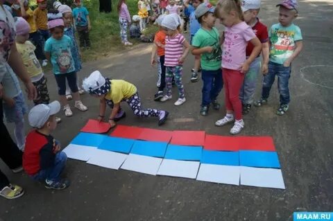 Проведение мероприятия день флага в детском саду