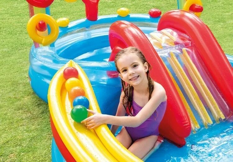 Игровой центр. Надувной игровой центр-бассейн intex &quot;радуга&quot;, 57453np. intex 57453 радуга. игровой центр радуга intex 57453. intex rainbow ring play center 57453.