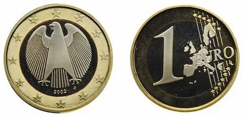 Монета евро 2002