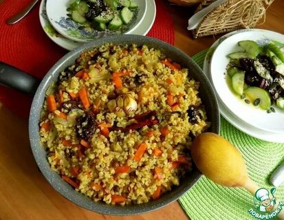 Постный плов с сухофруктами и рисом