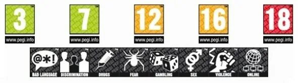 Game info be. PEGI рейтинг. Ограничения PEGI. Маркировка PEGI. PEGI значки.