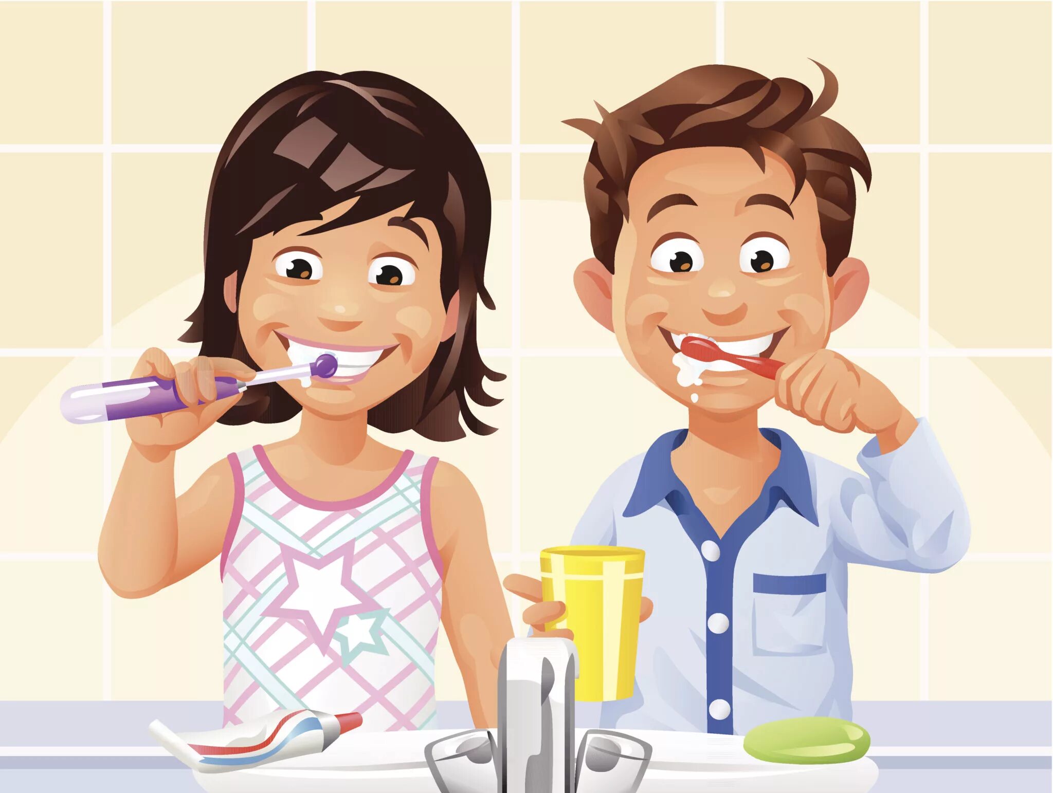 I wash and clean my teeth. Чистить зубы мультяшный. Чистка зубов мультяшка. Ребенок чистит зубы иллюстрация. Чистка зубов рисунок для детей.