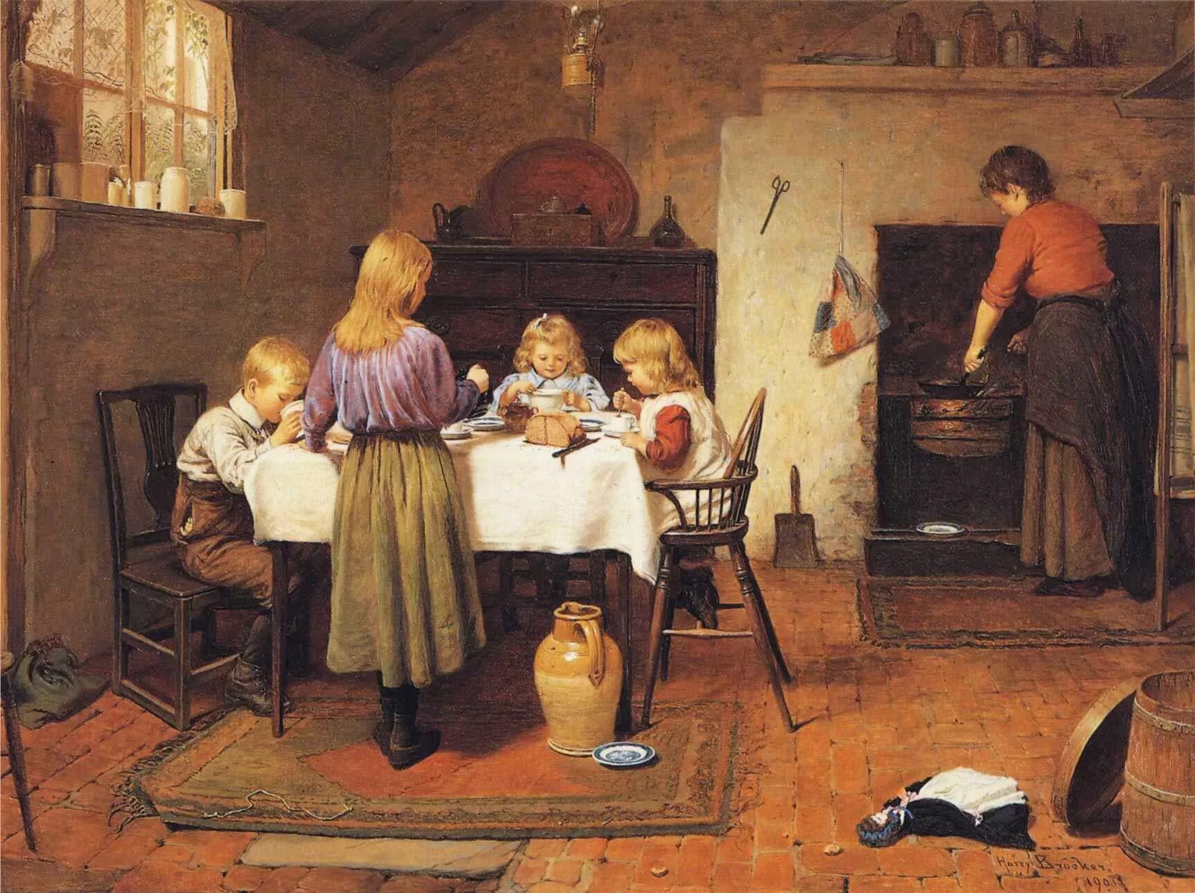 Картинка бытовой. Гарри Брукер (1848-1940). Гарри Брукер художник. Гарри Брукер (Harry Brooker) 1848-1940 картины. Картина "чаепитие" Гарри Брукер.