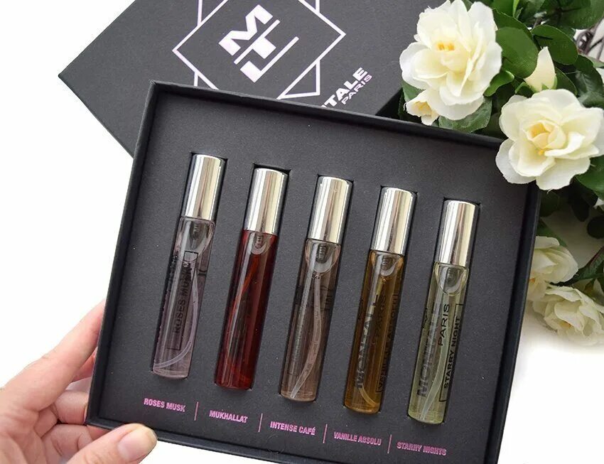 Благоухание 5. Парфюмерный набор "Montale" 5*12 ml. Набор духов Монталь. Монталь духи набор ароматов. Набор Монталь духов пробников.