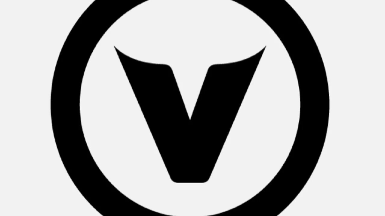 Логотип v. Буква v. Эмблема с буквой v. Символ v.