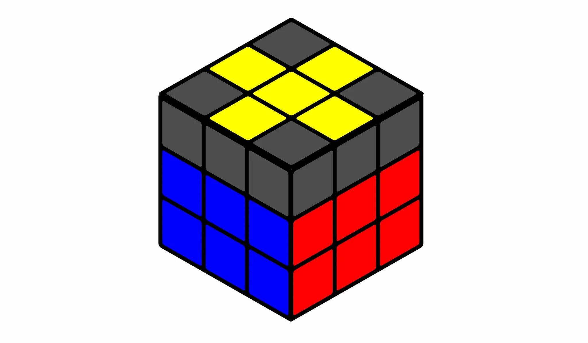 Собрать желтый крест кубика Рубика 3х3. Верхний крест кубика Рубика 3х3. Сборка желтого Креста кубик Рубика 3х3.