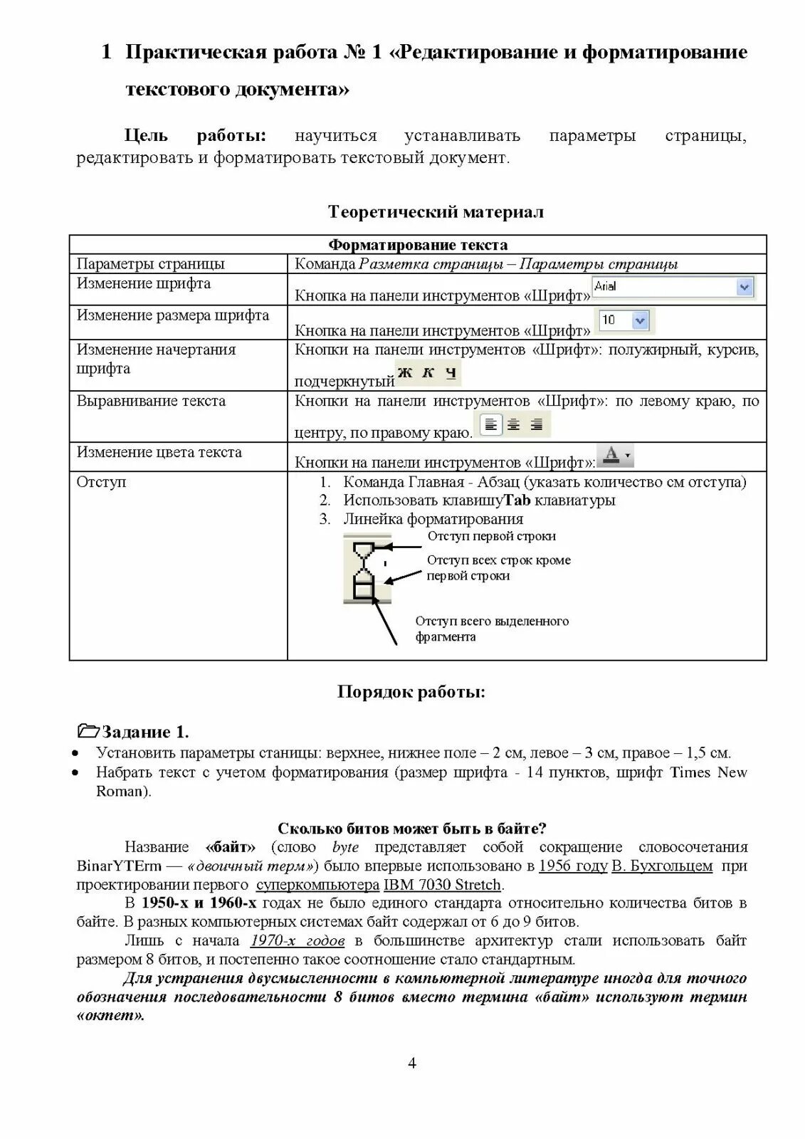 Практическая работа создание и форматирование документа. Практическая работа создание и форматирование документа