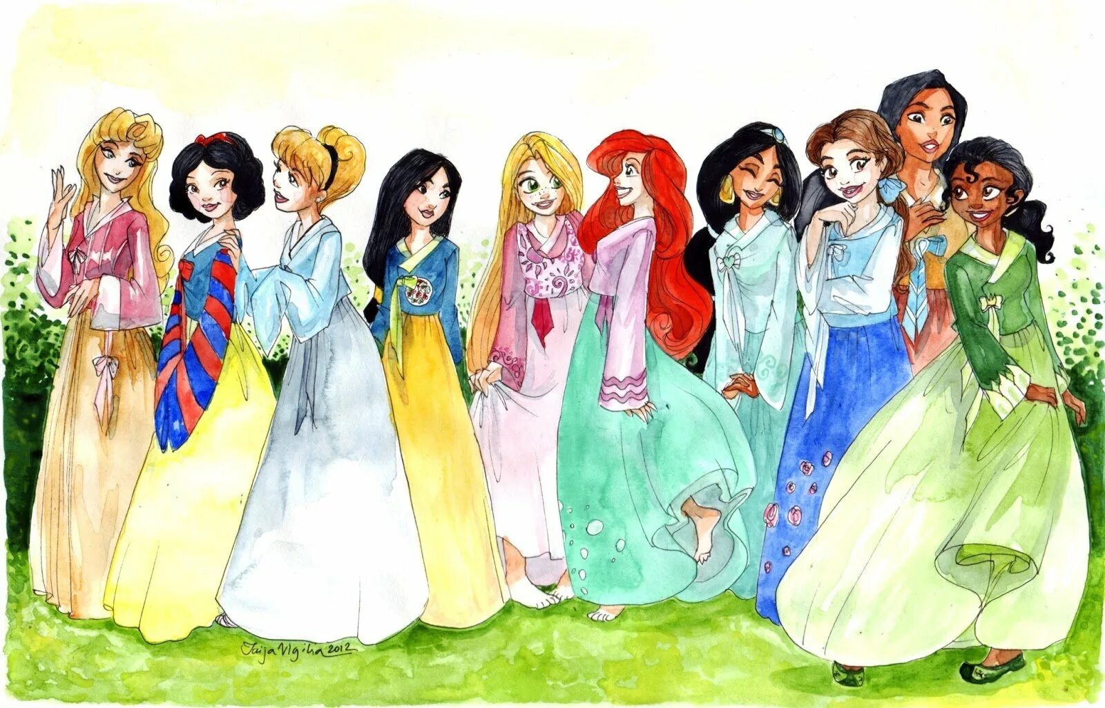 Дети принцесс диснея. Картинки принцесс. Рисунки Диснеевских принцесс. Диснеевские принцессы арт.