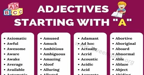 Adjectives n