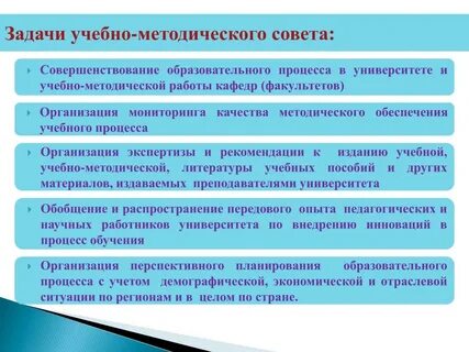 Задачи методической работы в образовательной организации