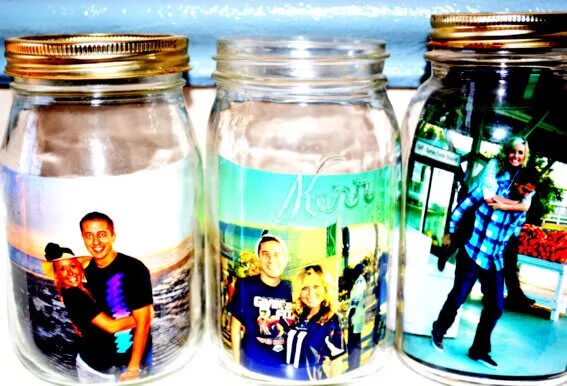 поделка в банке. баночка воспоминаний с моря. Etiquette чаевые. для чего в банках фотографируют. фоторамка из банки.