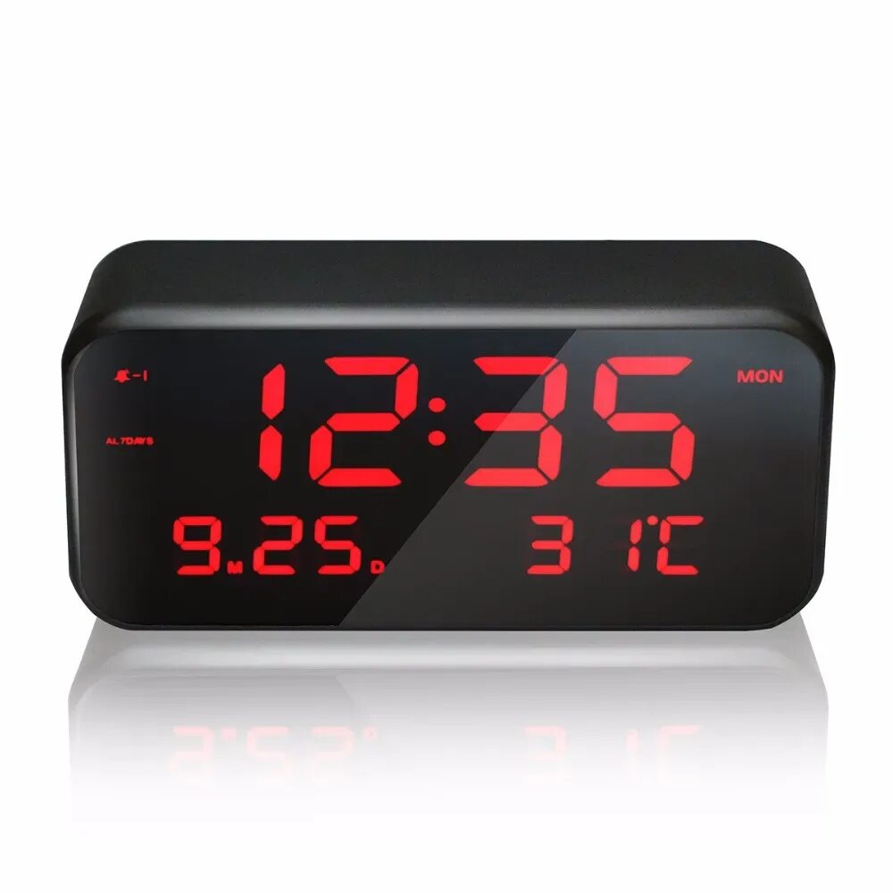 Vst led clock. Часы snooze vst. будильник с led экраном. электронные часы с температурой. электронные часы с термометром для дома.