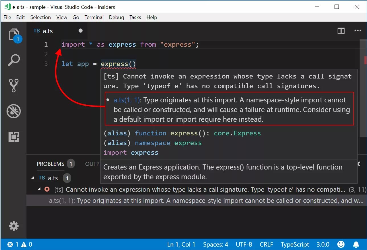 This expression is not callable