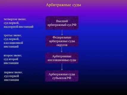 Арбитражные суды субъектов какая инстанция