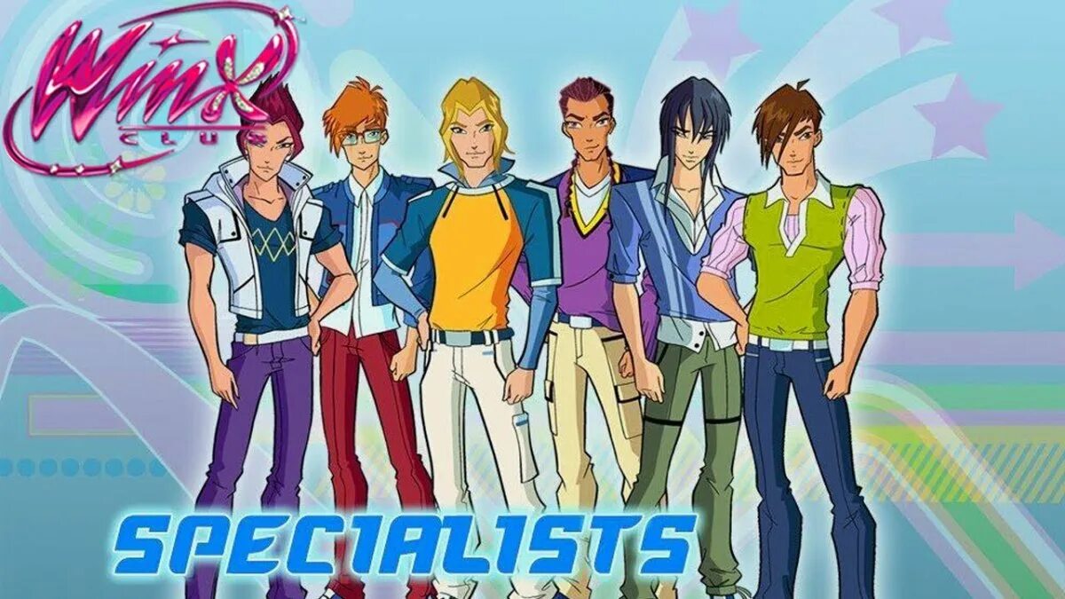 Винкс специалисты ос. Брендон винкс 7 сезон. Парни фей винкс. Клуб винкс и их парни. Винкс гендербенд специалисты.