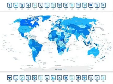Сделай карту синей