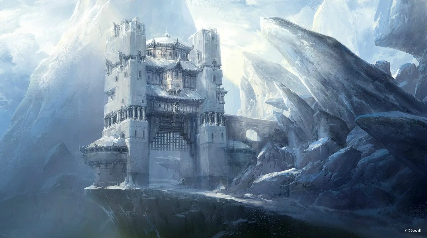 Читать белый замок. Химринг крепость. Ледяная крепость MTG. Jae-Cheol Park художник. Крепость Удун концепт арт