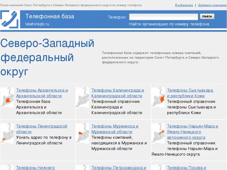 Site ru телефон