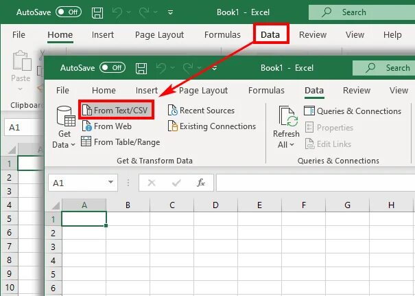 Как csv конвертировать в excel. Excel import csv.