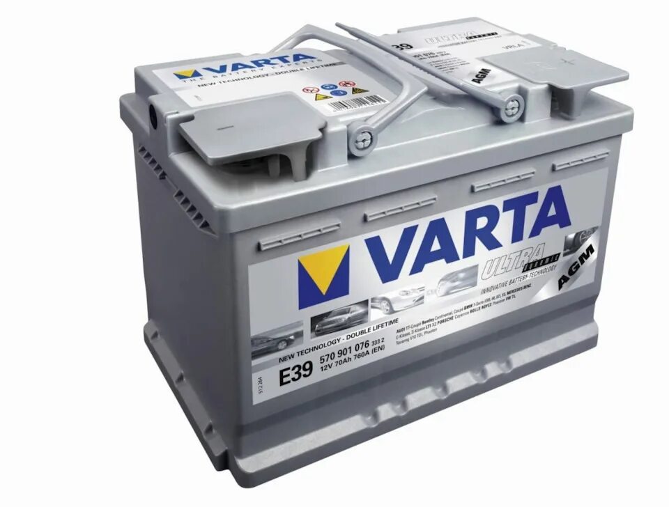 Какой аккумулятор выбрать в 2025. Аккумулятор varta 70ah 760a en. varta 570901076. varta 570901076 silver dynamic agm. автомобильный аккумулятор varta silver dynamic (e38).