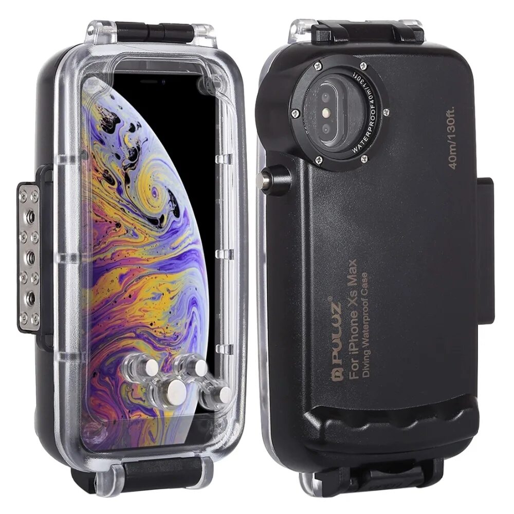 Противоударный чехол XS Max. Diving Waterproof Case iphone XS 40 М. Противоударный чехол для iphone XS Max. Противоударный чехол для iphone XS Max черный. Подводный чехол для телефона