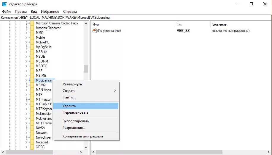 Ключ регистра. Ключ реестра. Удалить Mslicensing. Mslicensing в реестре Windows. Папка реестр.
