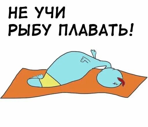 Учи рыбу плавать а собаку лаять где. Не учи рыбу плавать. учи рыбу плавать. стикеры йога в телеграмме. пословица не учи рыбу плавать.