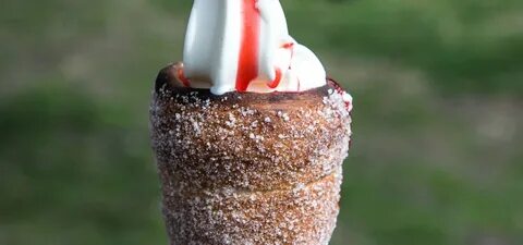 New Craze in BP: chimney-cake ice-cream cones.