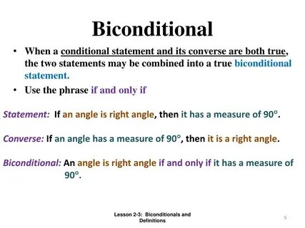 Define the type of conditional