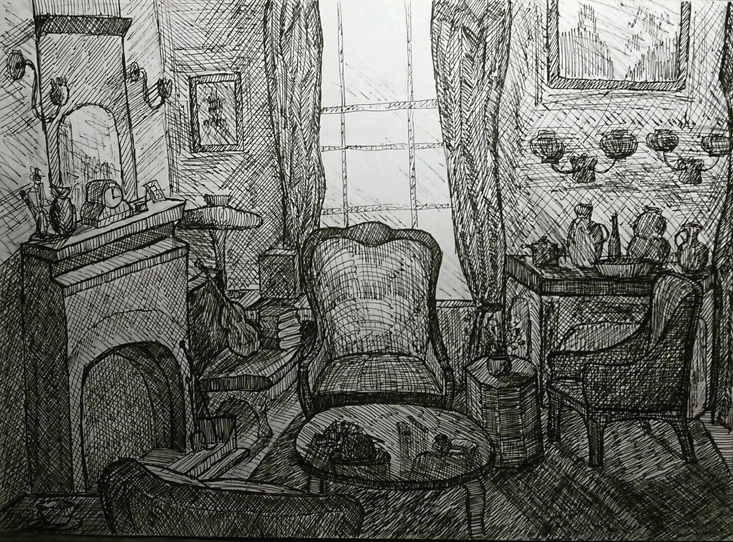 Интерьер ручкой. Интерьер комнаты Шерлока Холмса рисунок. Человек в интерьере рисунок карандашом. Интерьер рисунок ручкой. Интерьер ручкой Графика.
