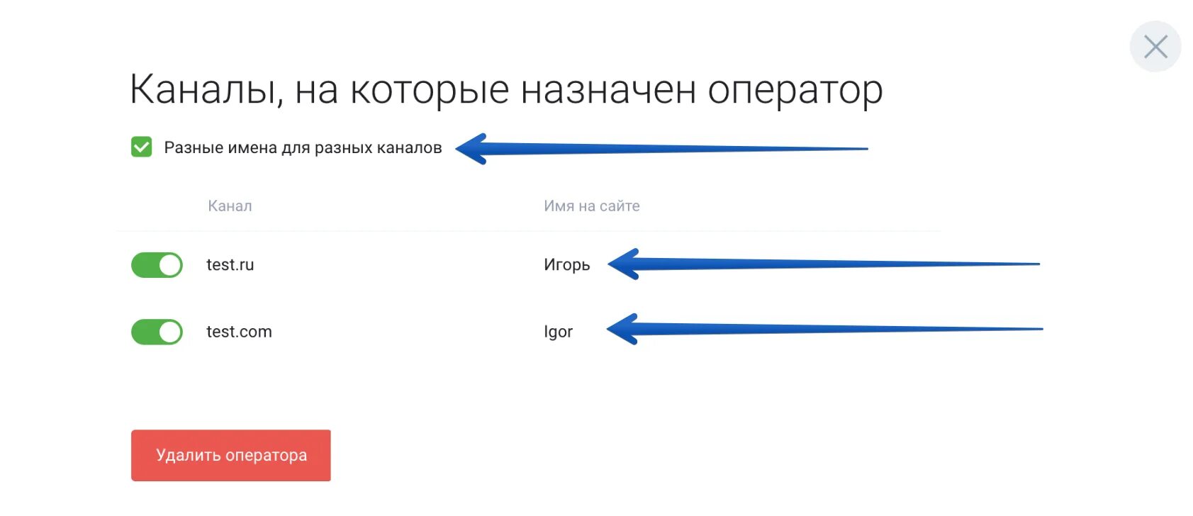 Способы оплаты добавить оператора связи