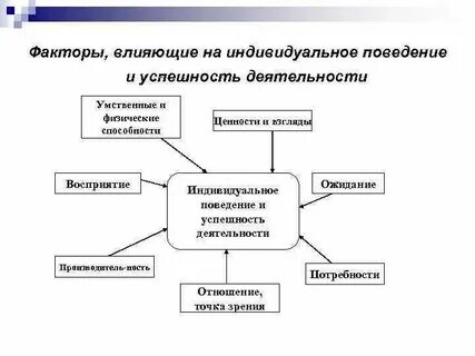 Индивидуальное поведение человека в организации