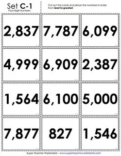 Numbers 4 grade