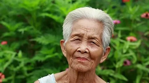 Asian old woman