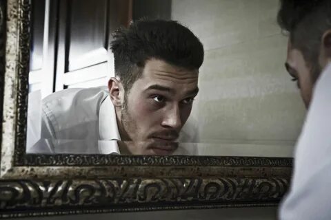 I looked at in the mirror