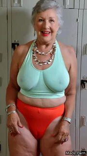 AI porn gigantic boobs white hair bimbo transparent muscular 90 nipples Gra...