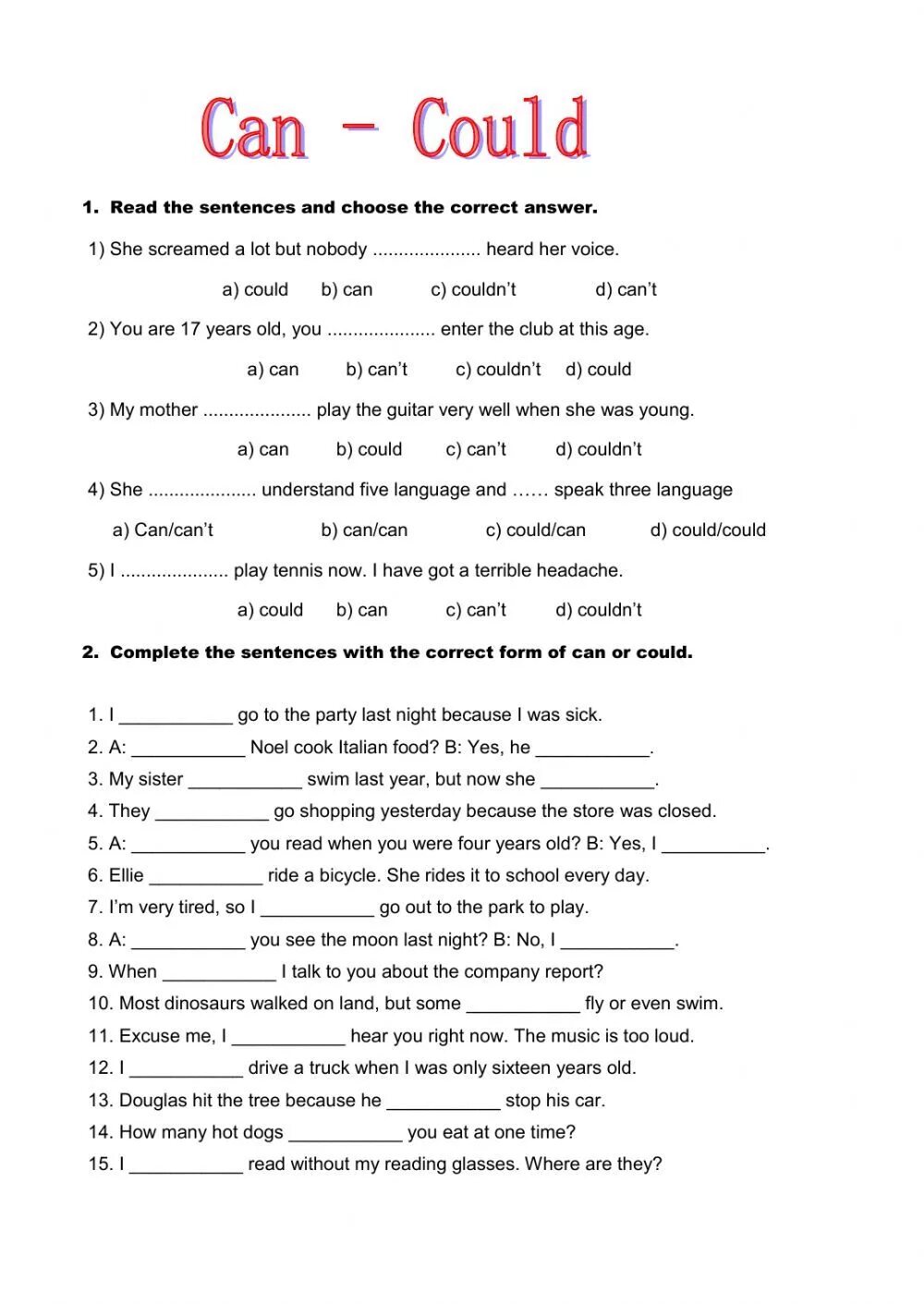 Can could 5 класс. Can could упражнения. упражнения английский can could. can could worksheets. модальный глагол can worksheets.