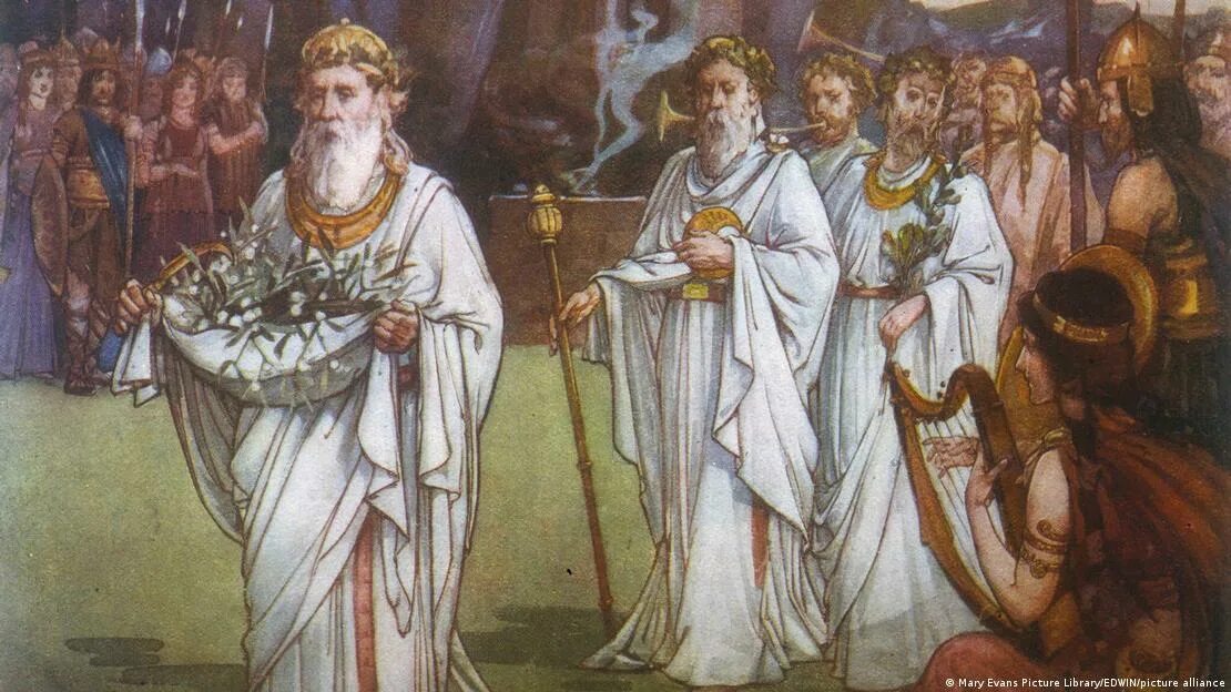 Древний жрец прорицатель. Кельтские жрецы друиды. друиды кельтов. древние кельты друидизм. галльские друиды.