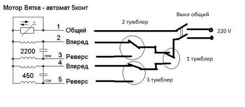 Схема подключения машин