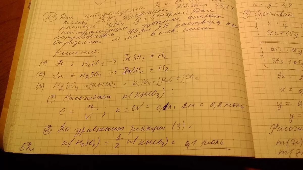 Железную окалину растворили в разбавленной