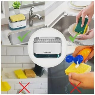Soap pump and sponge