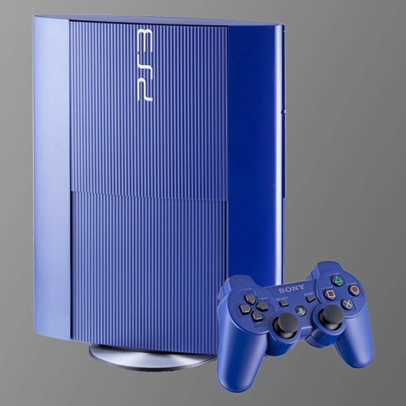 Синяя playstation. Ps3 super Slim. PLAYSTATION 3 super Slim. Ps3 super Slim Blue. Голубая ps3 super Slim.