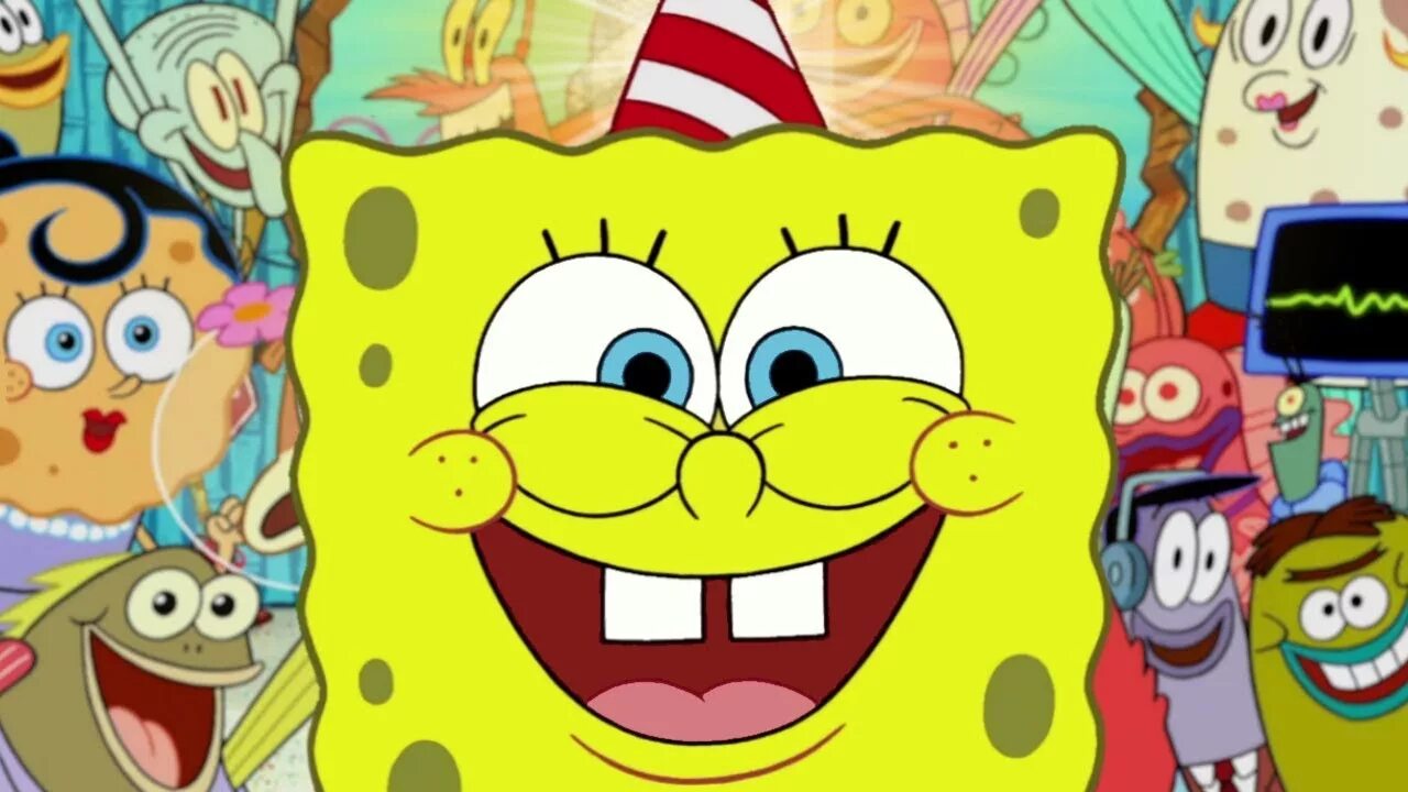 Spongebob big. Spongebob s big Birthday Blowout. Spongebob Birthday Blowout. Spongebob watch TV. Tom Kenny Spongebob s big Birthday Blowout.