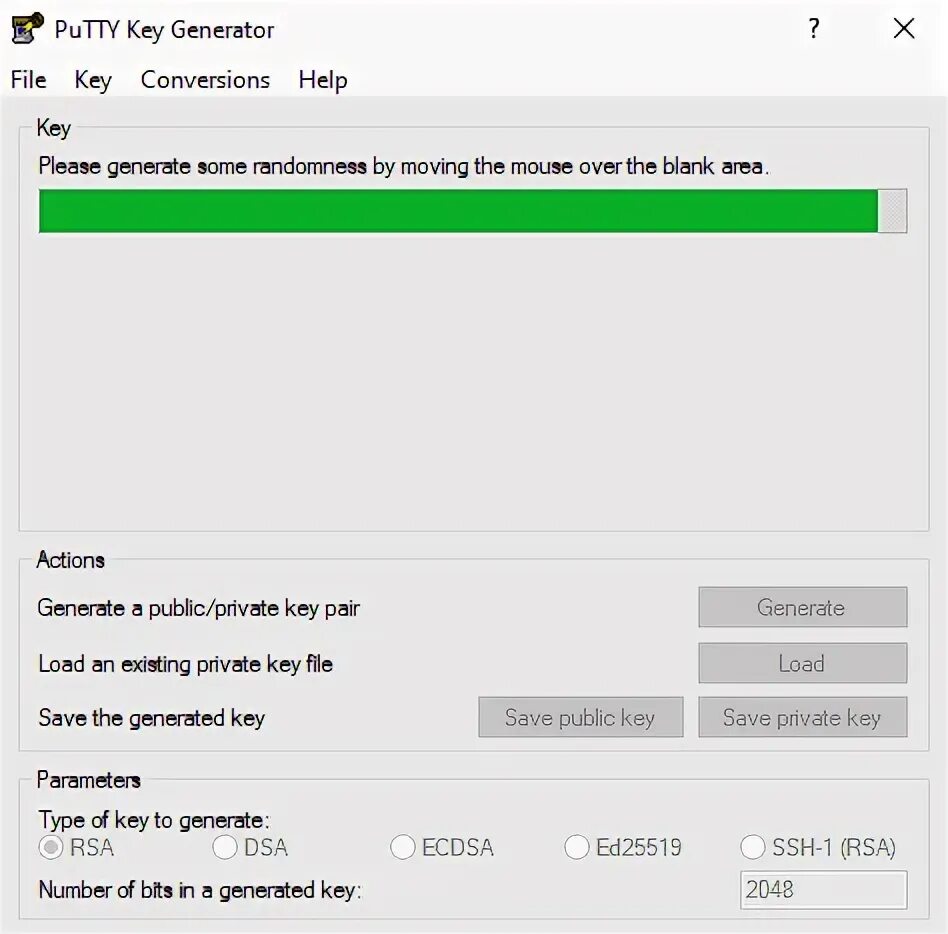 Your generate keys