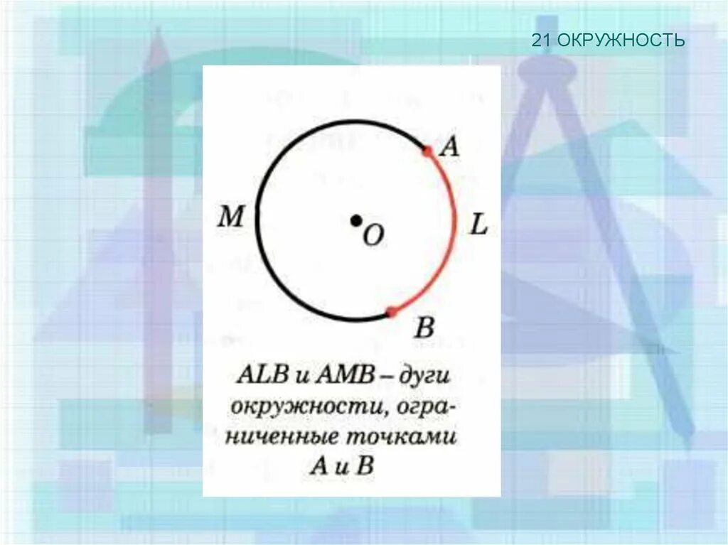 Дуга окружности знак