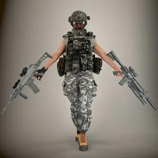 3d model soldier