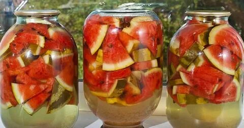 Компот из арбузов в банки на зиму