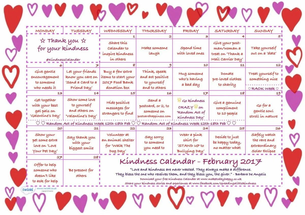 The week of kindness has just started. Календарь свиданий. notes of kindness. acts of kindness январь calendar 2025. acts of kindness december calendar 2025.
